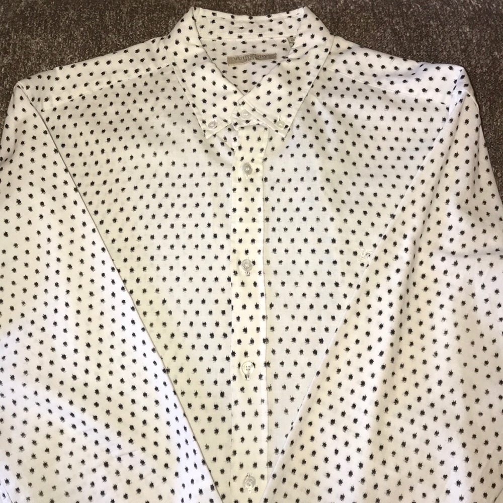 COPY - Burberry Long Sleeve Stretch Cotton Poplin Shirt L